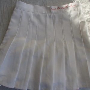 Chuu Korea Basic Pleated Tennis Mini Skirt SIZE S